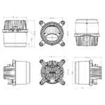 Faro anteriore a LED CRAWER 90mm – anabbagliante + abbagliante e HALO – 45W - CR-3009-P - immagine 13