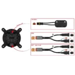 Faro anteriore a LED CRAWER 90mm – anabbagliante + abbagliante e HALO – 45W - CR-3009-P - immagine 8