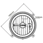 Faro anteriore rotondo CRAWER LED integrato Fendt SET CR-3020-2 - immagine 11
