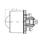 Faro anteriore a LED CRAWER abbagliante da 80 mm CR-3043 - immagine 10