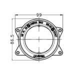 Set fari anteriori a LED CRAWER abbaglianti da 80 mm CR-3043S - immagine 10