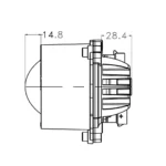 Faro anteriore a LED CRAWER anabbagliante da 80 mm CR-3044 - immagine 11