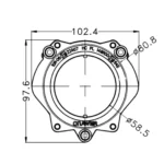 Faro anteriore a LED CRAWER anabbagliante da 80 mm CR-3044 - immagine 10