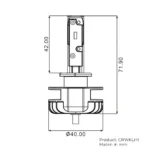 Kit fari a LED H1 CRAWER  - CRWKLH1 - immagine 7