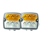 Set di luci di posizione a LED 12/24 V con luce di segnalazione quadrata  LZD2239